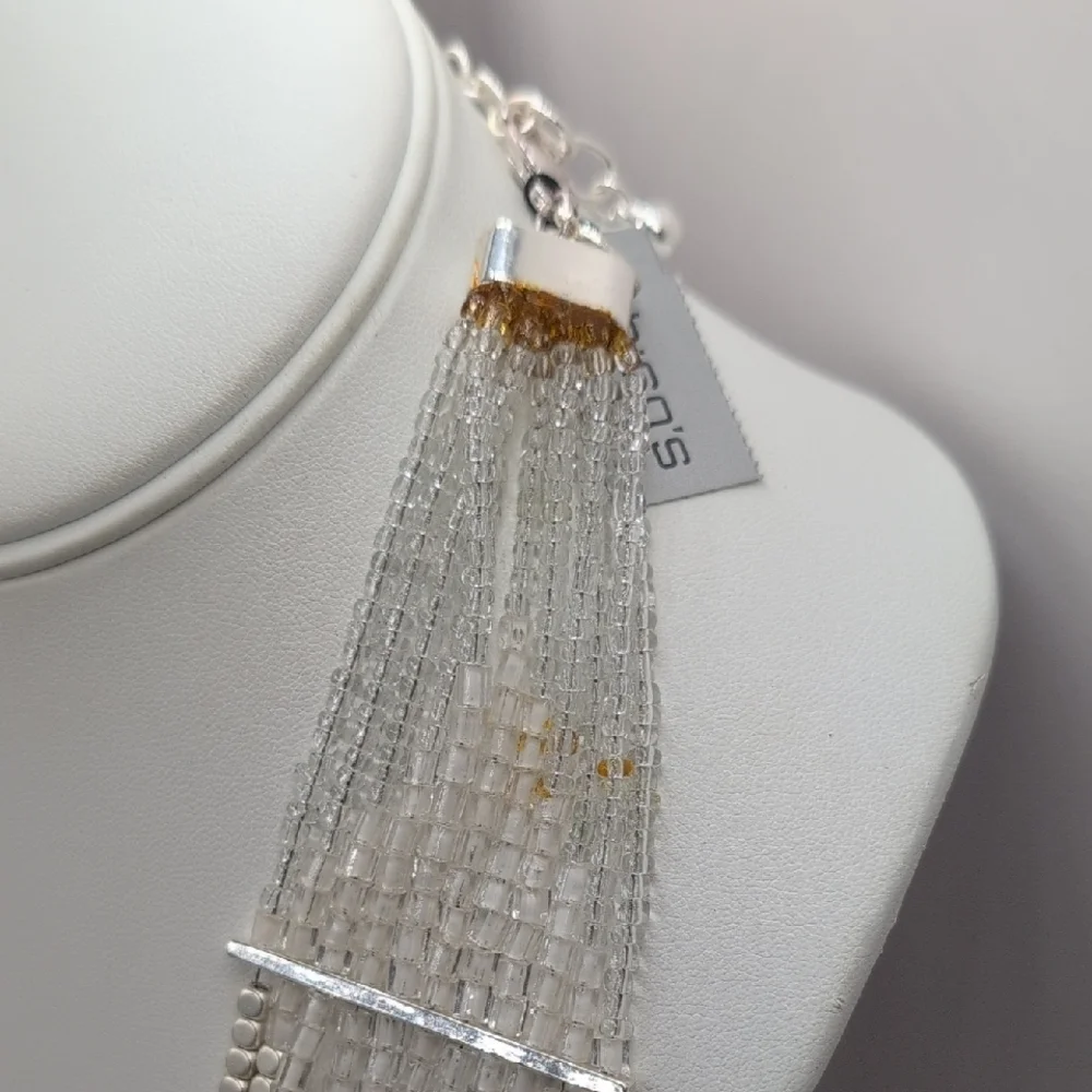 Chico's Black and Silver Beaded Necklace - Picture 6 of 6